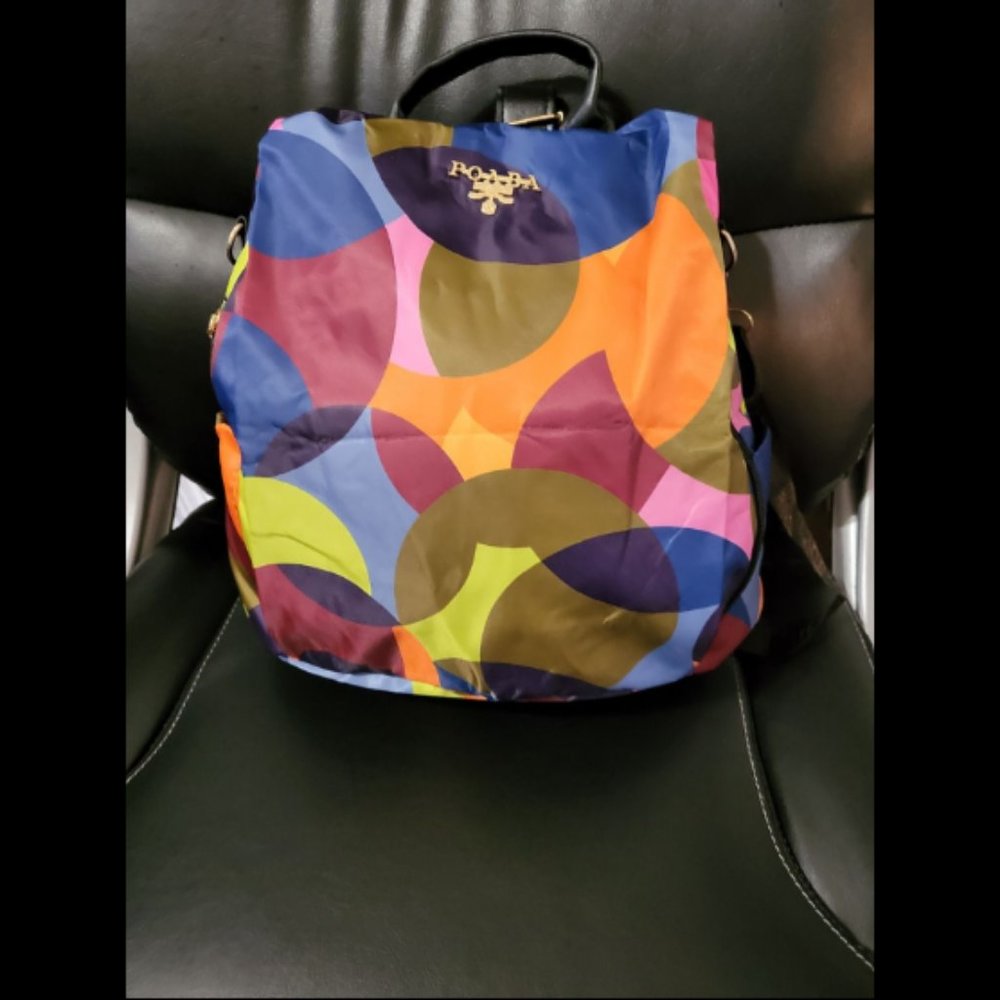 NWOT Colorful Girl Backpack